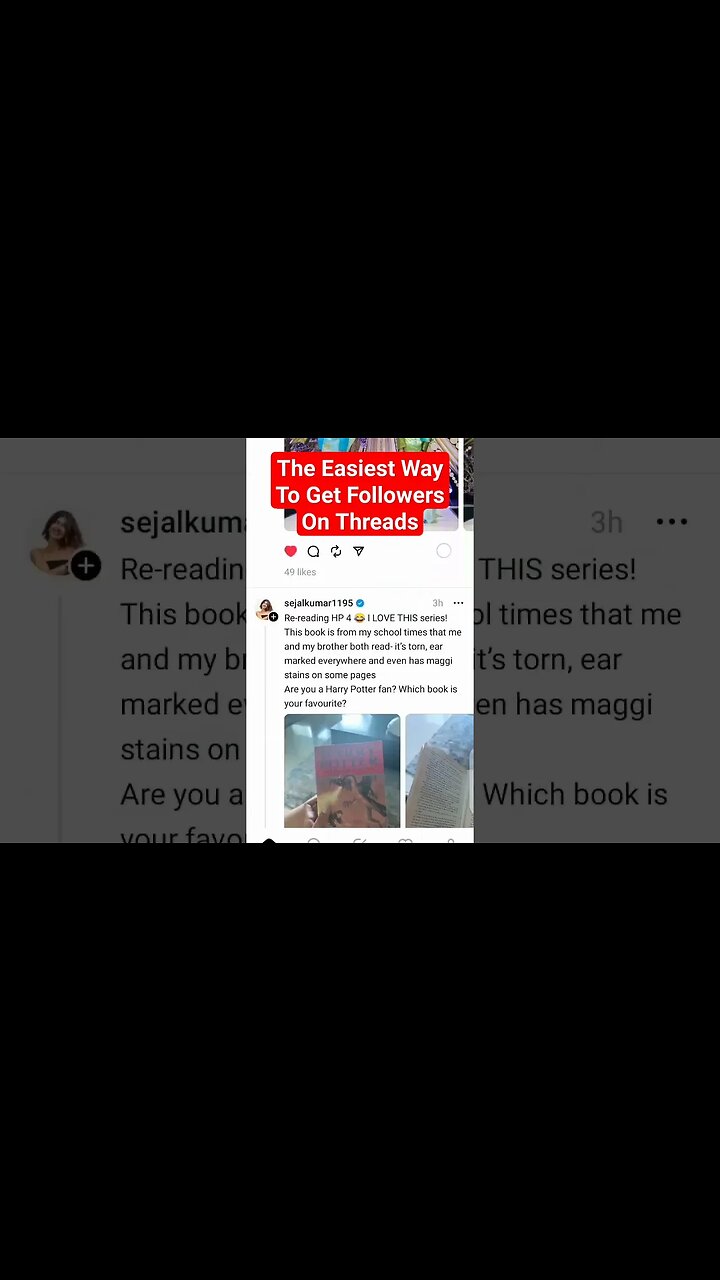 The Easiest Way To Get Followers On Threads #shorts #howto #threads #tutorial