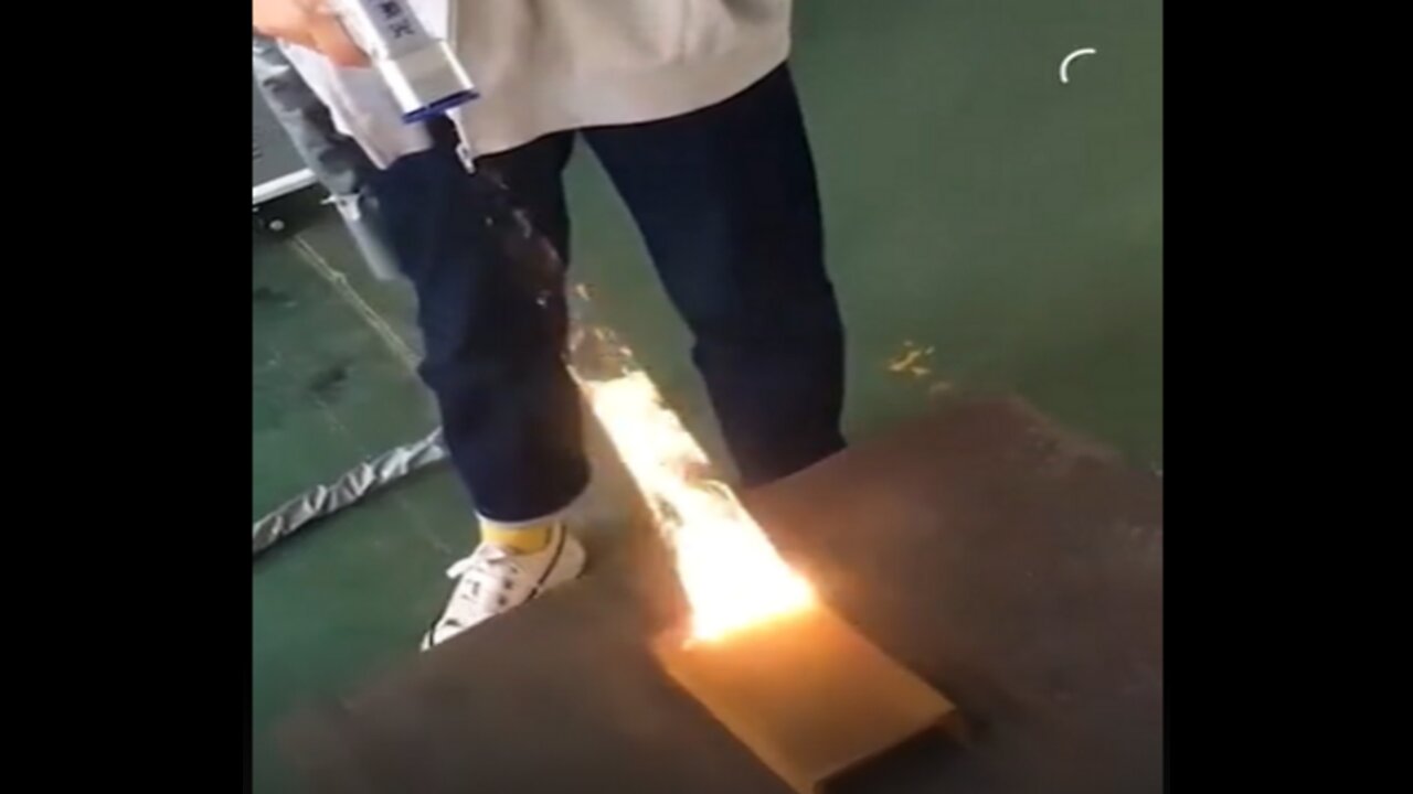 Genius work ! usage of a welding laser machine