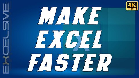 🚀Make Excel Load FASTER in Seconds!🚀