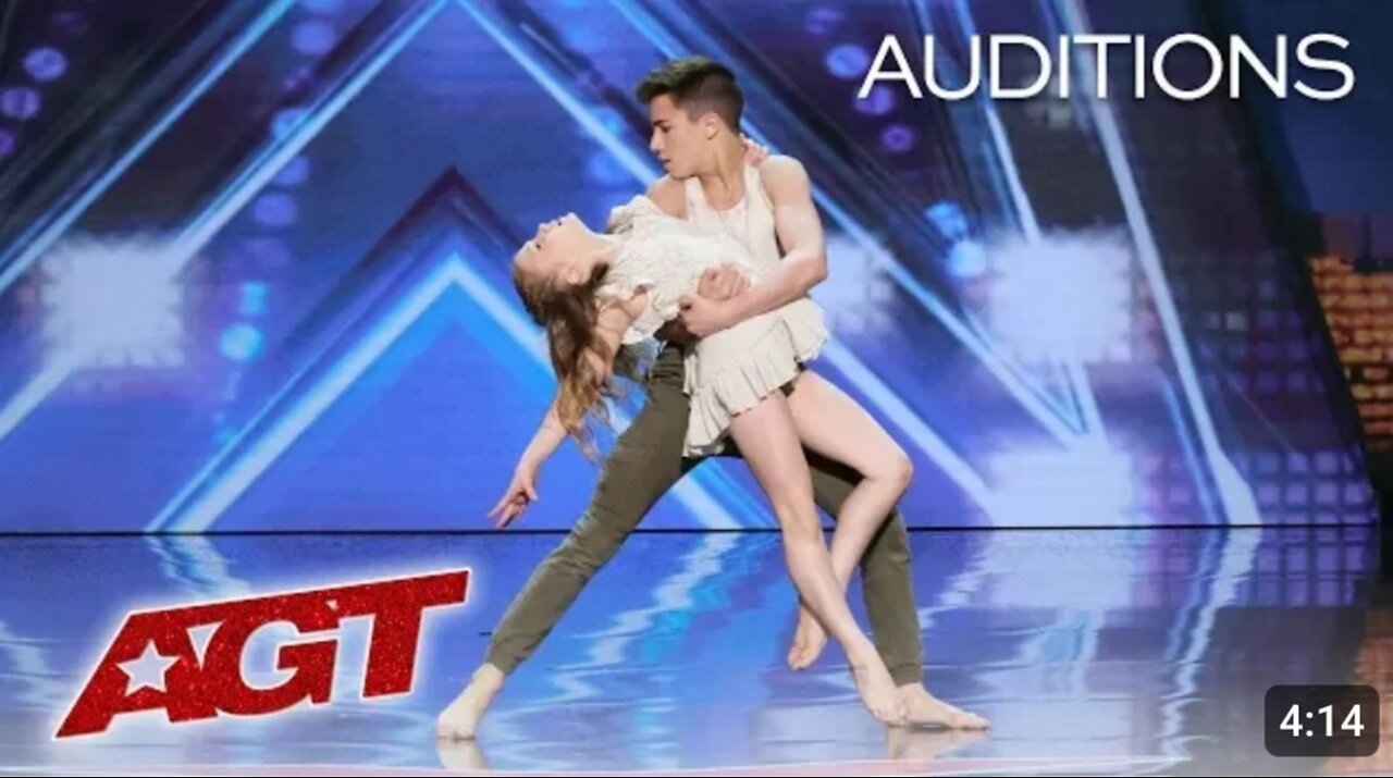 Kid Dancers Izzy and Easton Dazzle With Contemporary Dance - America's Got Talent