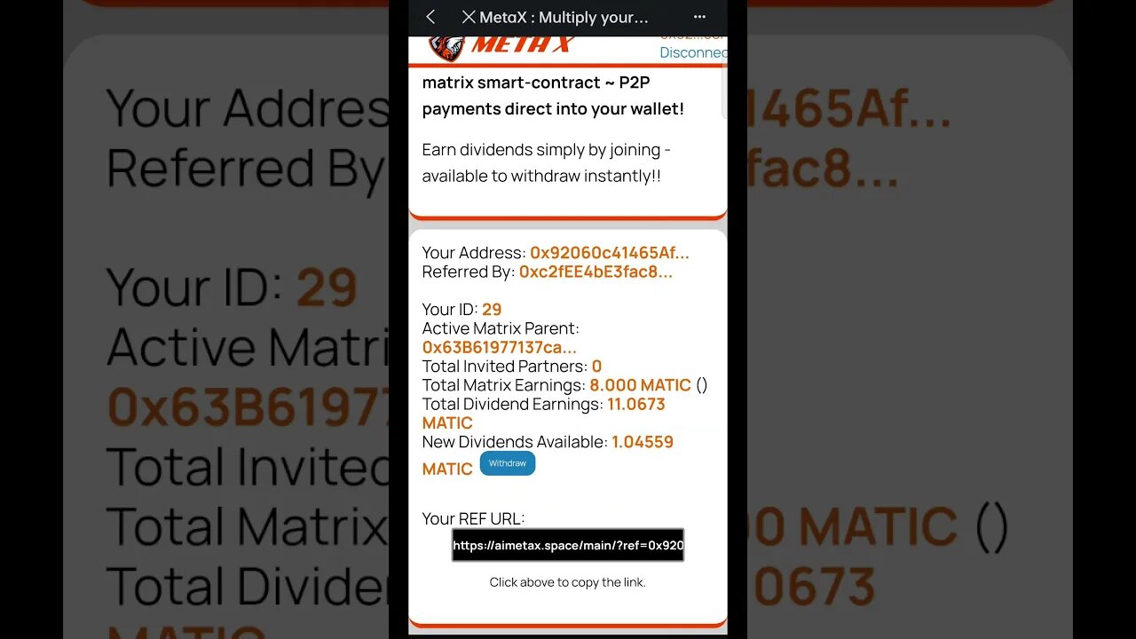 NON WORKING, ZERO PARTNER LIVE INCOME PROOF IN METAX #metax