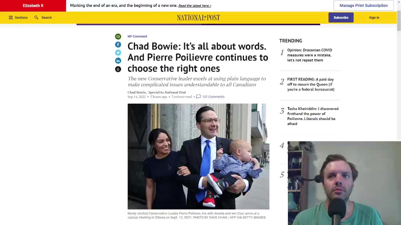 Pierre Poilievre, the new Canadian conservative leader, is making waves in Canadian politics