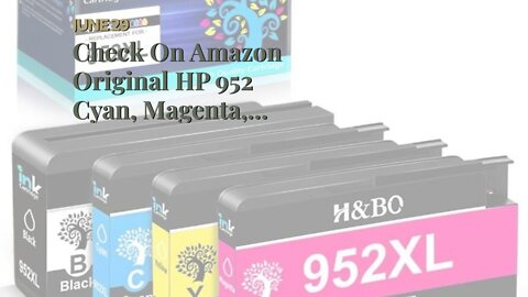 Check On Amazon Original HP 952 Cyan, Magenta, Yellow Ink Cartridges (3-pack) Works with HP O...