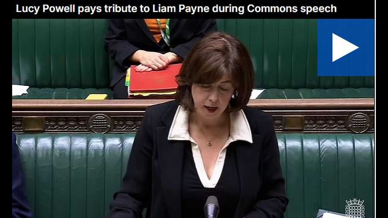Lucy Powell pays tribute to Liam Payne during Commons speech
