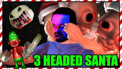 It's Christmas, We're Naked, And We're Afraid | Three Headed Santa (Indie Horror Game)