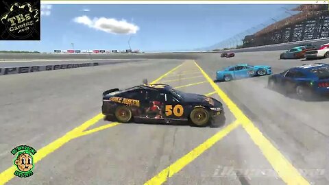 Got a$$'d and saved it from hitting the wall. #iracing #simracing #bigboyracing #nascar #crashes