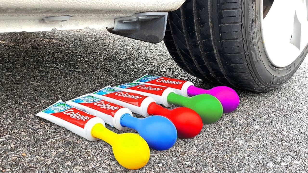Car vs Jelly ,Toothpaste, Coca Cola