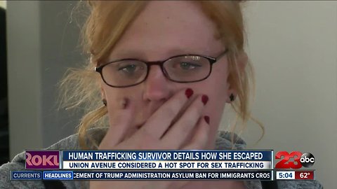 Local human trafficking details her experience