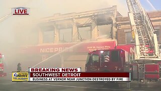 Discount Store in Detroit Destroyed by Fire