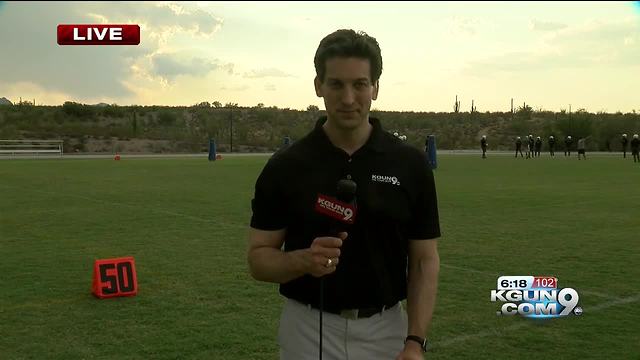 The final first practice for Pima Aztec Football