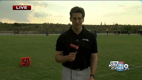 The final first practice for Pima Aztec Football