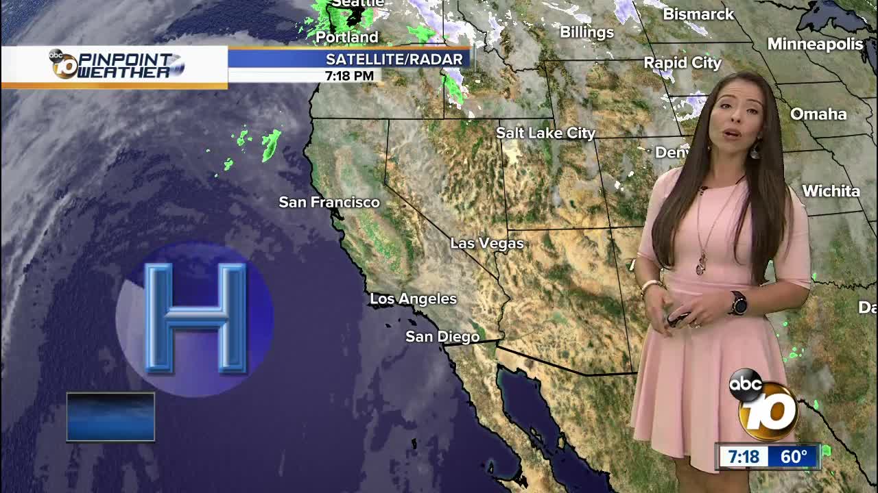 10News Pinpoint Weather with Meteorologist Angelica Campos