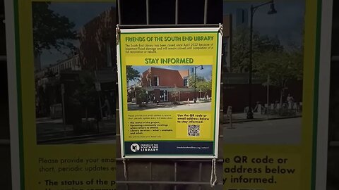 South end Library closed
