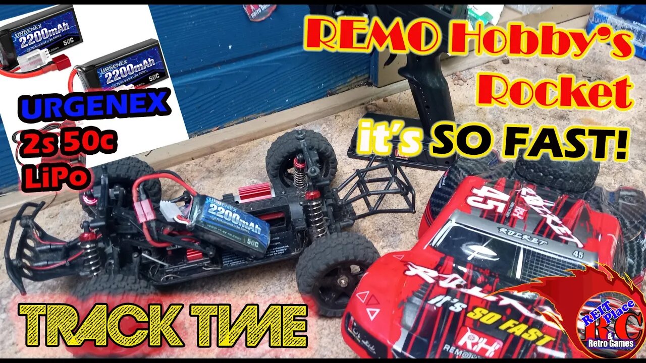 REMO Hobby - Rocket Stadium Truck -Track TIme - URGENEX 2s LiPo 50c 2200 mAh