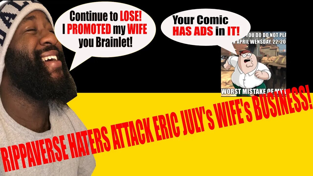 ISOM #1 has ADS?!? | Twitter Weirdo attacks Eric July WIFE's BUSINESS!