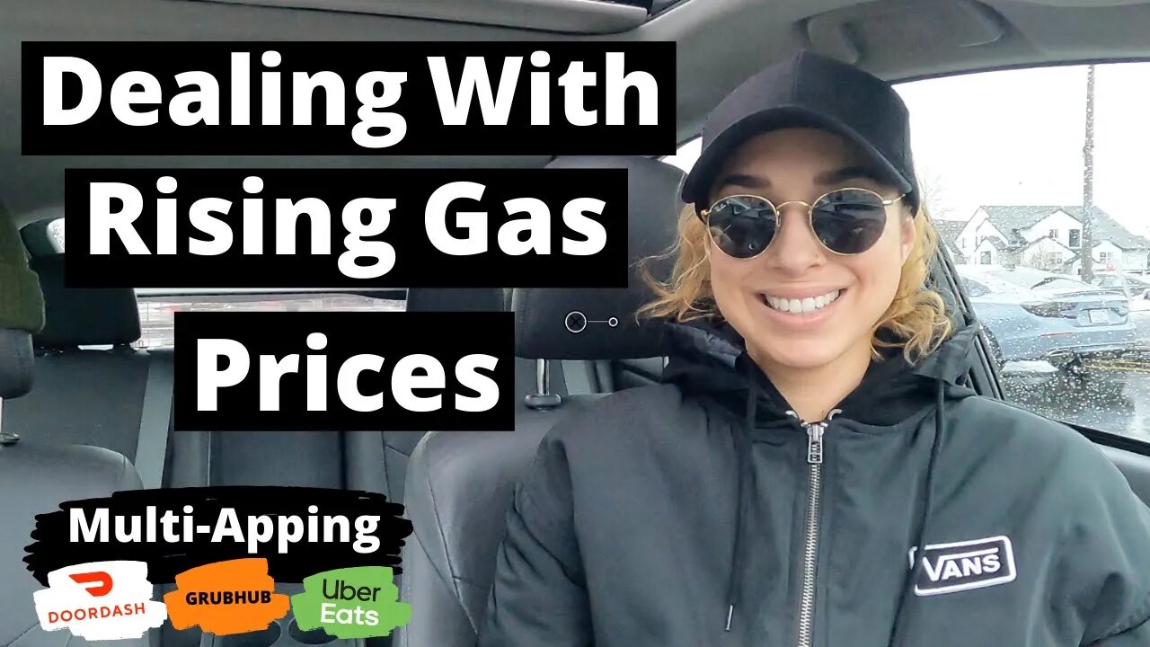 DoorDash, Uber Eats, And GrubHub Driver Ride Along | Dealing With Rising Gas Prices