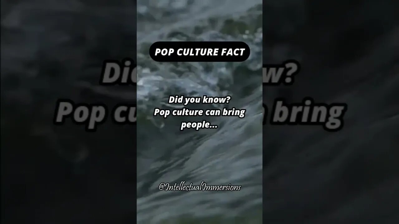 Pop Culture Fact. #shorts #subscribe #community #experiences