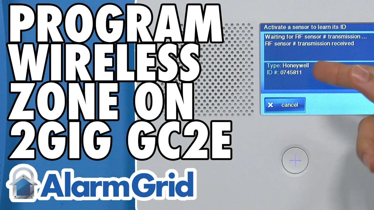 Programming a Wireless Zone On a 2GIG GC2e