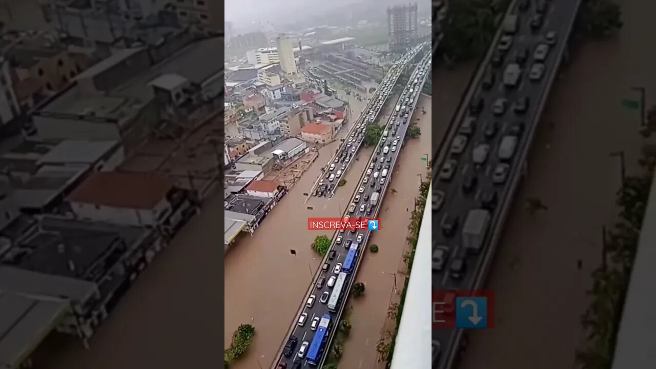 Largo de Osasco completamente alagado.Vídeo Repórter Leitor#osasco #chuvas #chuva #alagamento