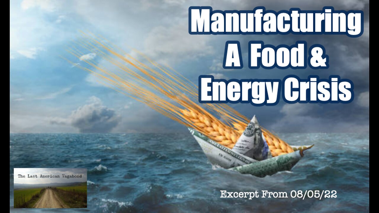 Manufacturing A Food And Energy Crisis