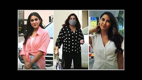 Sara Ali Khan, Farah Khan & Nora Fatehi Spotted across in the City | SpotboyE