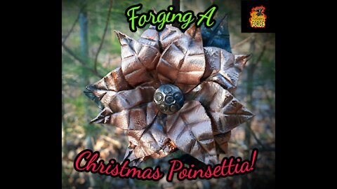 Forged Christmas Ornament Poinsettia