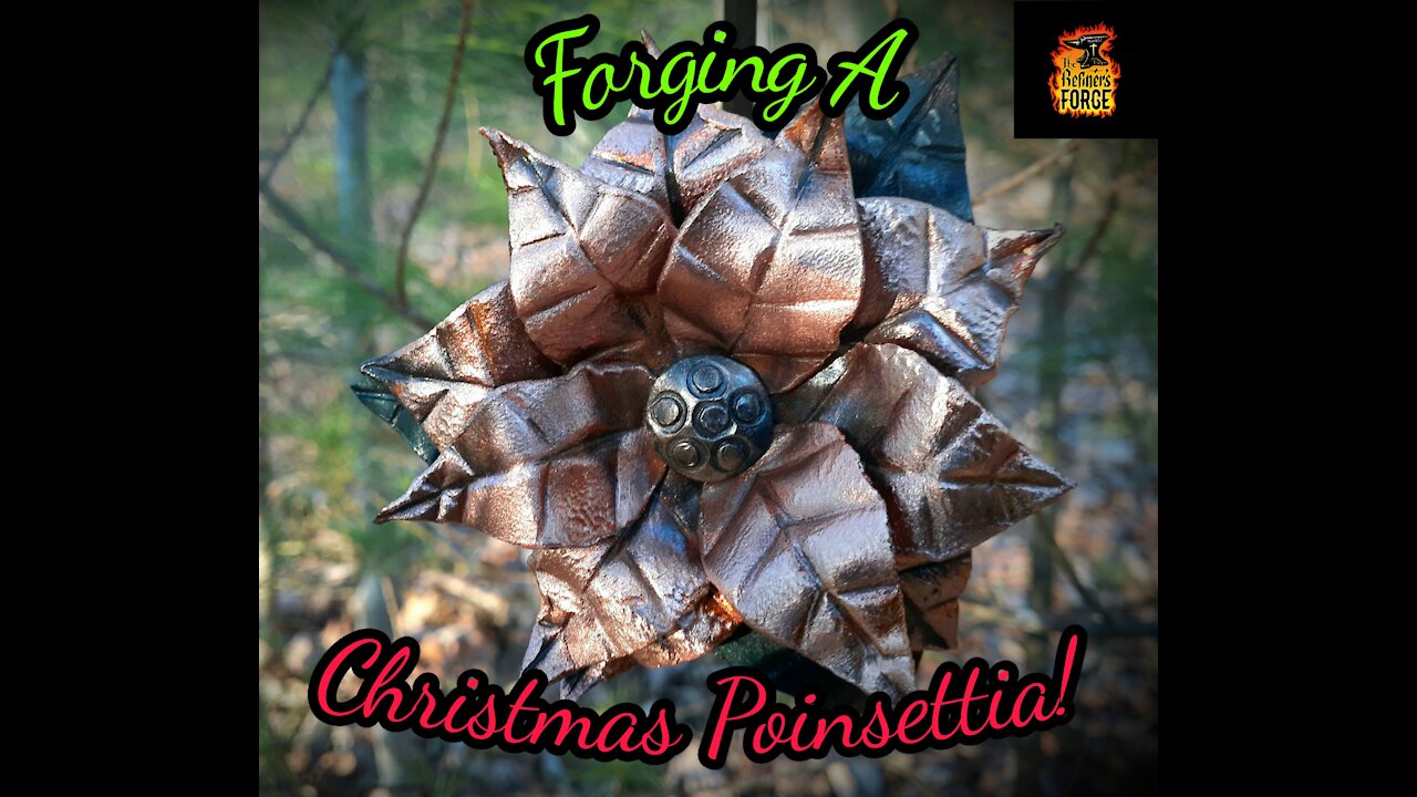 Forged Christmas Ornament Poinsettia