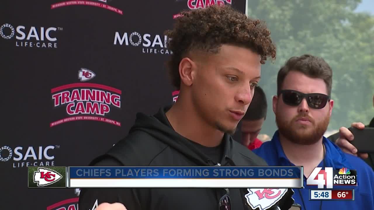 Patrick Mahomes says brotherhood with teammates off the field leads to results on the field