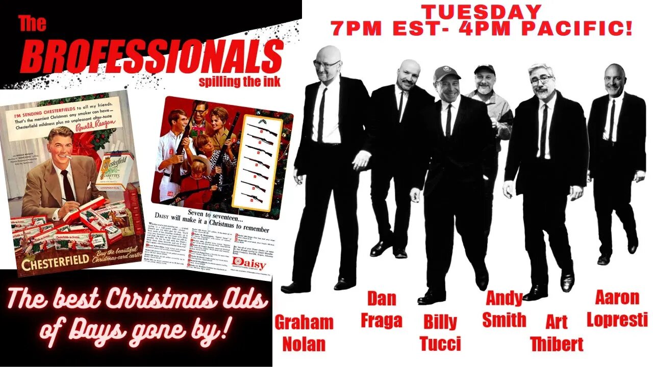 The best Christmas Ads of days gone by with the Brofessionals!!!