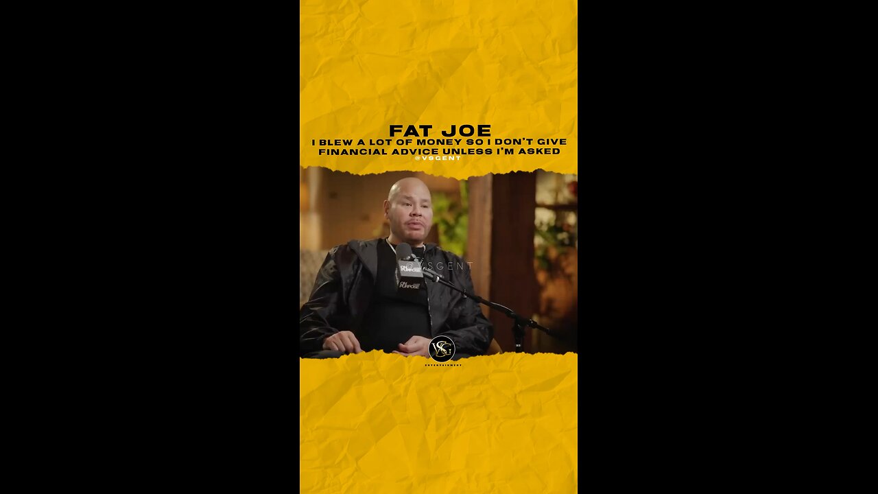 @fatjoe I blew a lot of money so I don’t give financial advice unless I’m asked