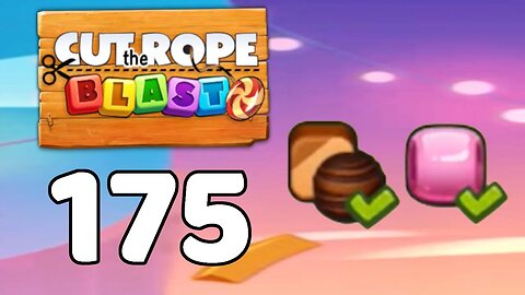 Cut the Rope BLAST 175 - Walkthrough, No Boosters