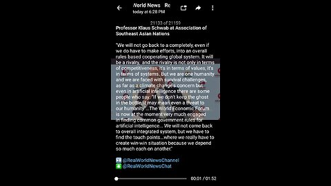 News Shorts: Klaus Schwab at Association of Southeast Asian Nations