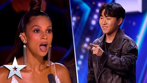 Junwoo's cool MAGIC hits every BEAT! | Auditions | BGT 2022.