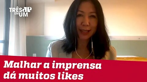 #ThaísOyama: Todo mundo já percebeu que malhar a imprensa dá muitos likes.