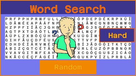 Word Search - Challenge 08/30/2022 - Hard - Random