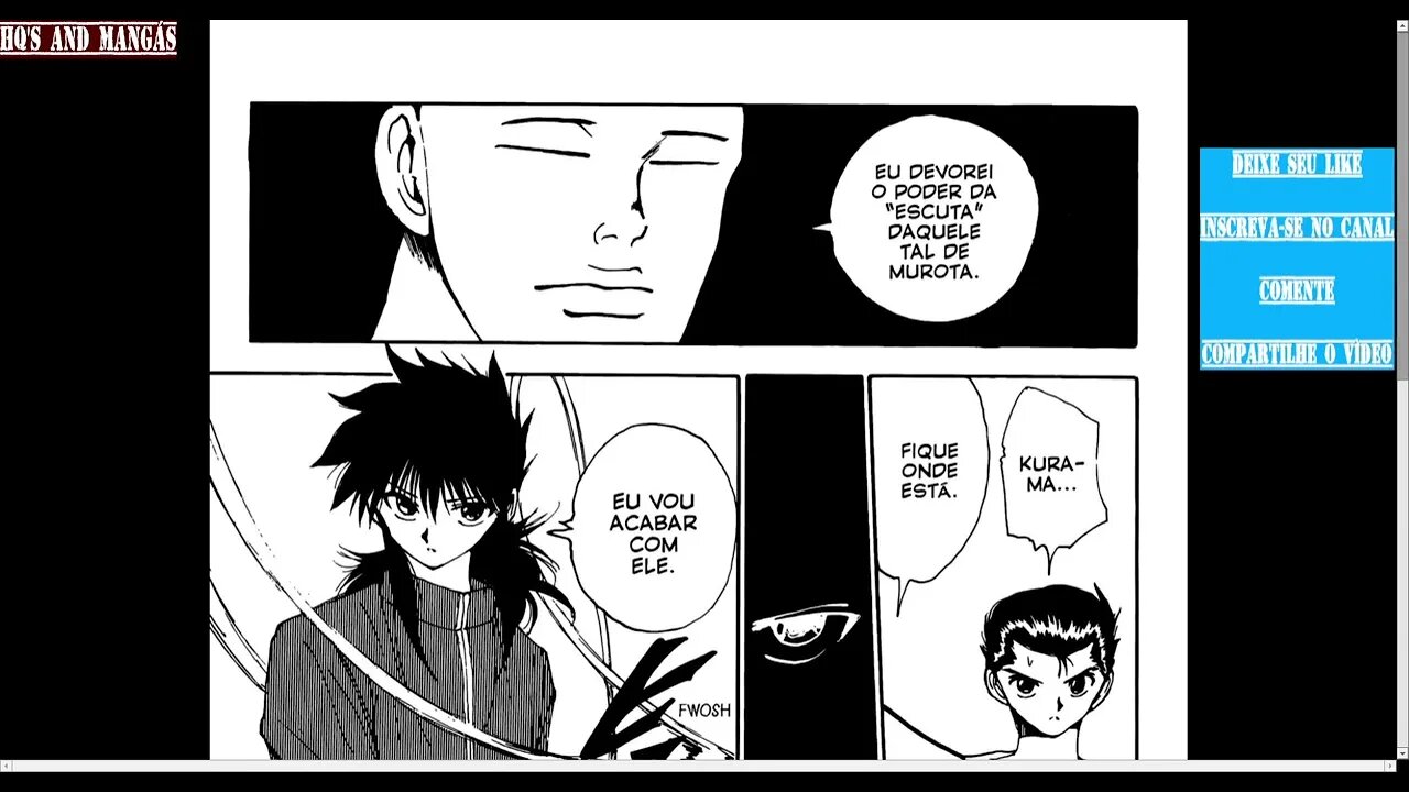 Yu Yu Hakusho Pt.135 - O Confronto No Limite!!! [Pause o Vídeo Caso Não Consiga Ler]