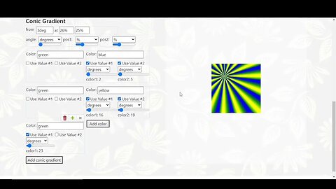 MAVO | Repeating Conic Gradient Generator | App 6