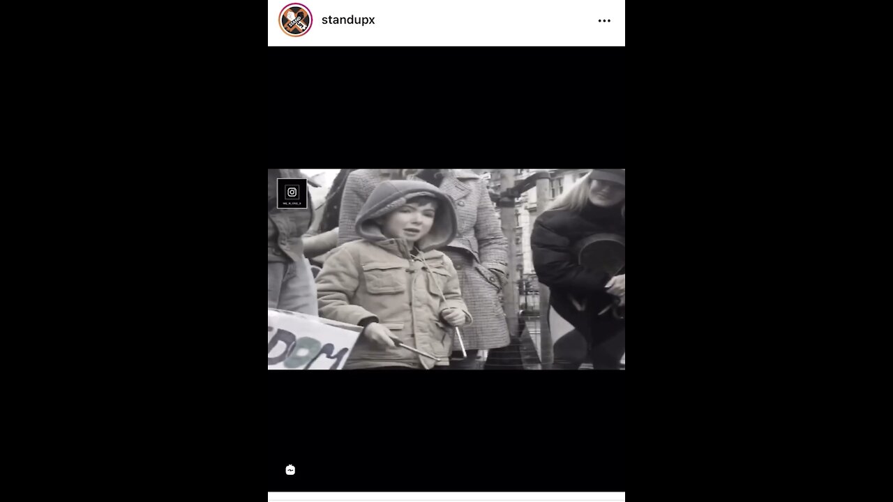 Stand Up X (child standing up for freedom)
