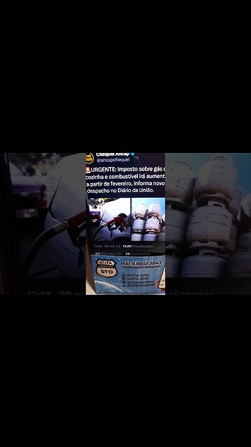 Previsão de Aumento do imposto do Gás e combustível em fevereiro