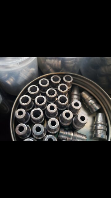 Resizing the Hollow Point on a 155 grain Keith bullet for airgun use