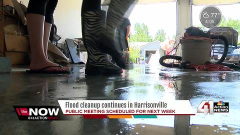 Cleanup in Harrisonville continues after second record-breaking flood