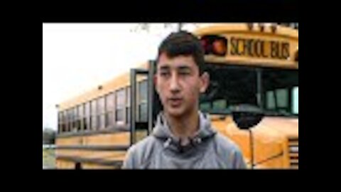 After Bus Driver Starts Swerving Erratically, One Student Takes Matters Into His Own Hands