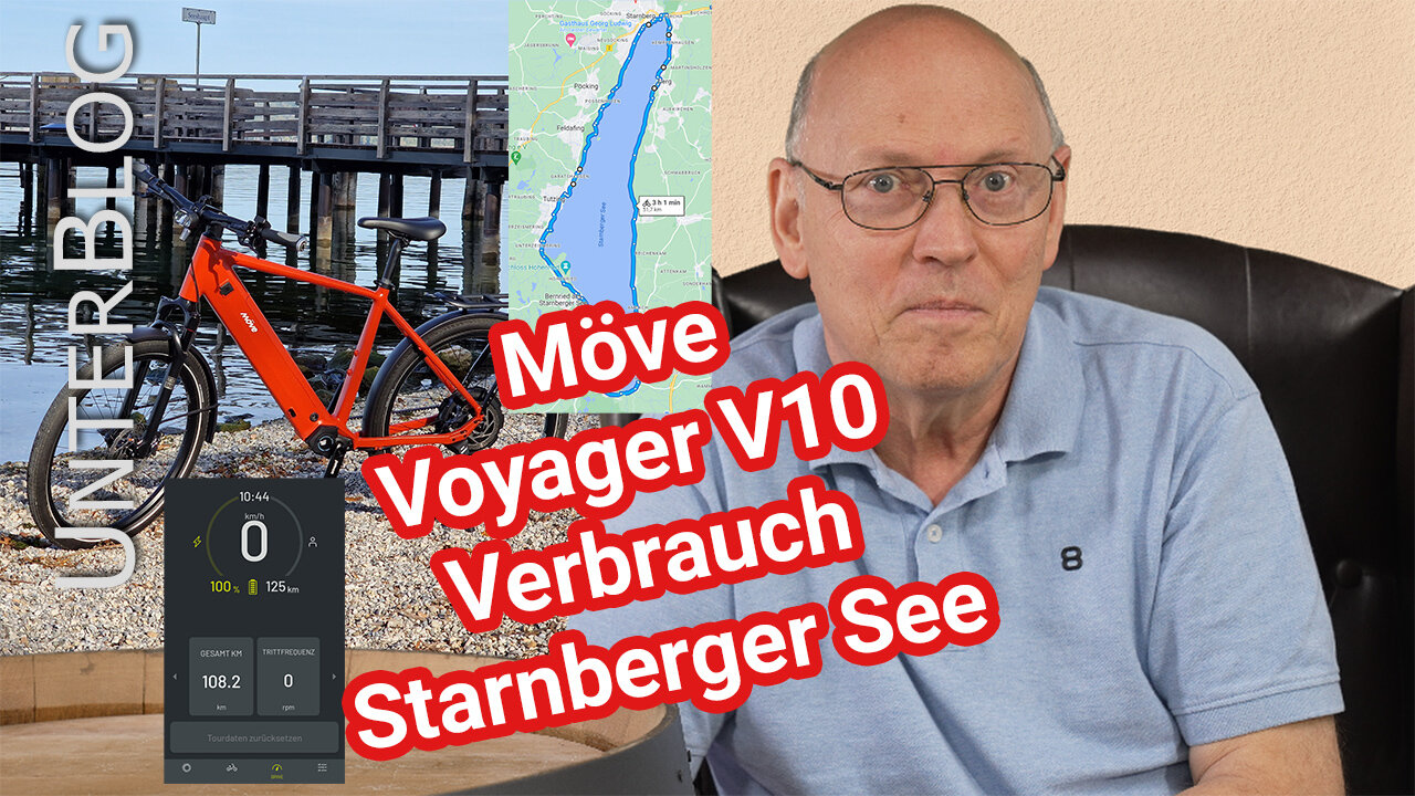 Möve Voyager V10 - e-Bike Verbrauchsmessung rund um den Starnberger See