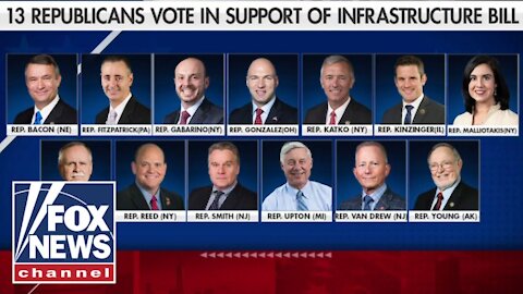 #Foxnews These are the Republicans who voted 'yes' on infrastructure bill