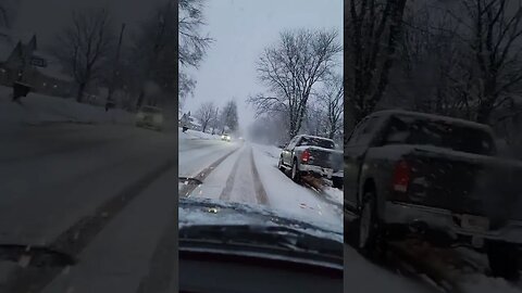 Driving home in the snow