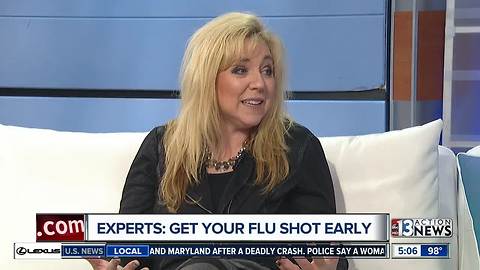 Experts recommend getting your flu shot early