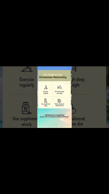 Tips to balance your hormones naturally | What is the best natural way to balance hormones #shorts