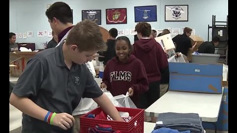 Faith Lutheran students volunteer as part of middle school service event