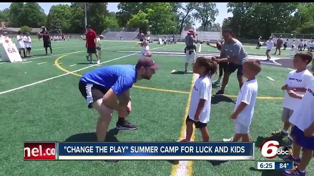 'Change the Play' summer camp with Colts QB Andrew Luck