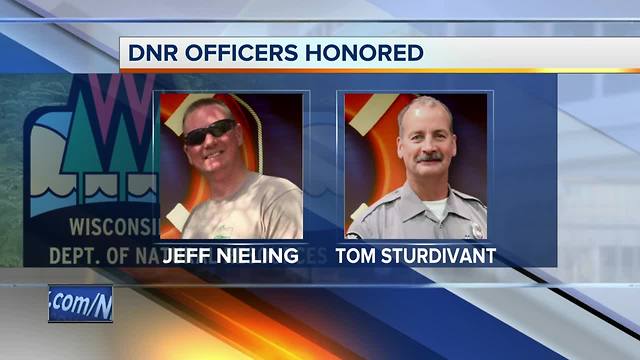 DNR officers honored for boat rescue on Lake Winnebago